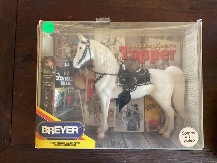 New in box Breyer horse, Topper from Hopalong Cassidy’s Hollywood Heroes series