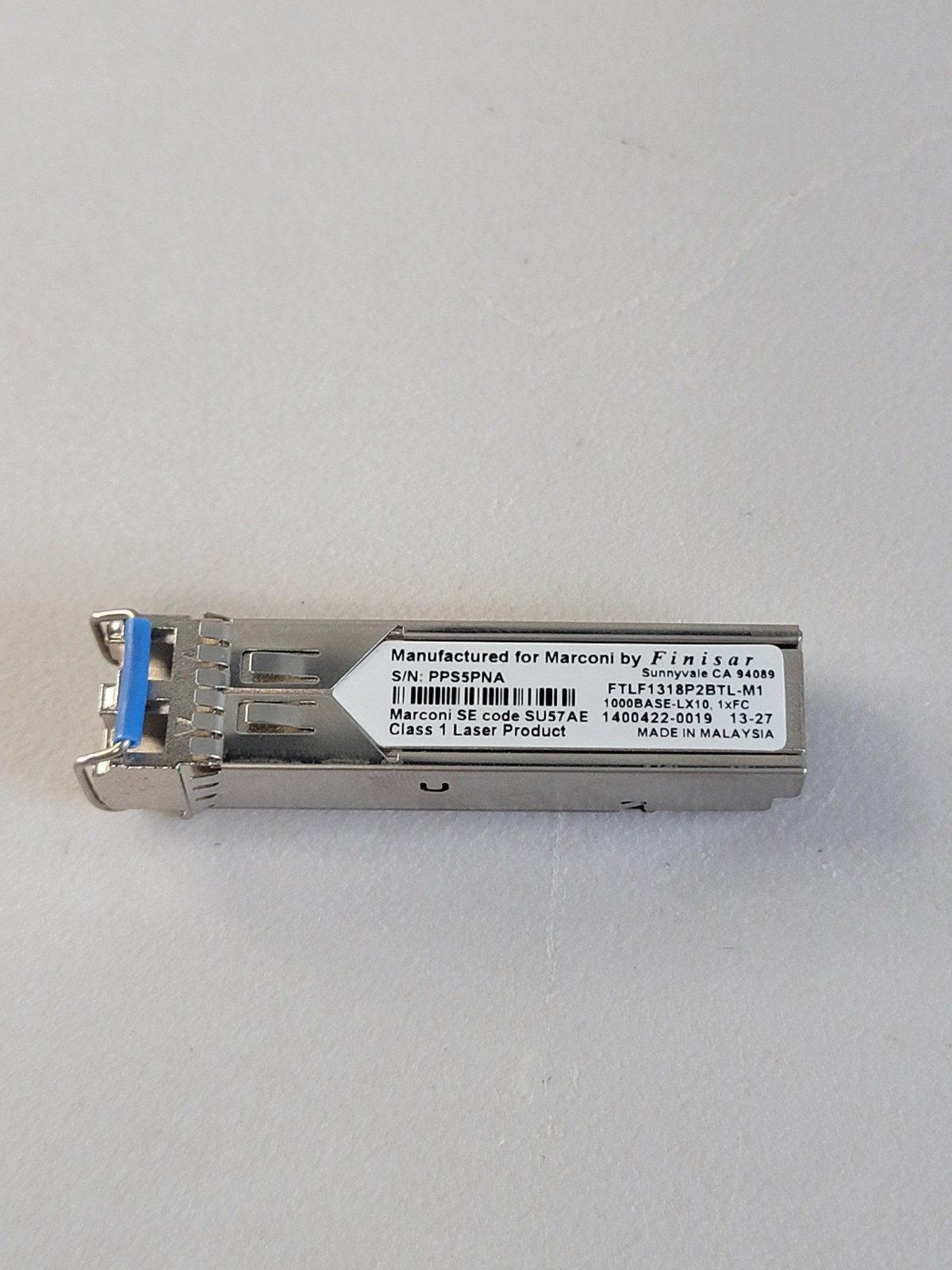 Transceiver Class 1 Laser Marconi by Finisar FTLF1318P2BTL-M1 Code SU57AE