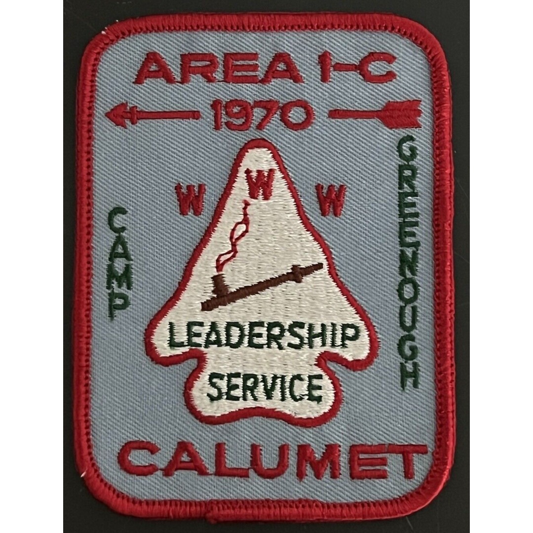 Boy Scout OA 1970 Area 1-C Calumet Order Of The Arrow Patch Camp Greenough