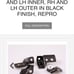 1967 CAMERO BRACKET SET, REAR BUMPER, (4)