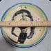 Abstract Studio Pottery Plate Signed.
