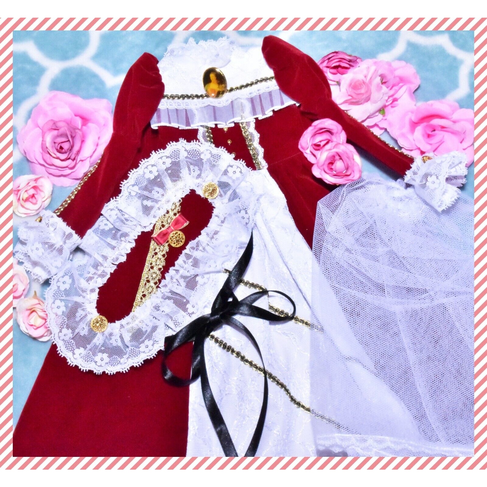 Alice World BJD Volks Super Dollfie SD SD13 Gothic Lolita Dress One-Off Handmade