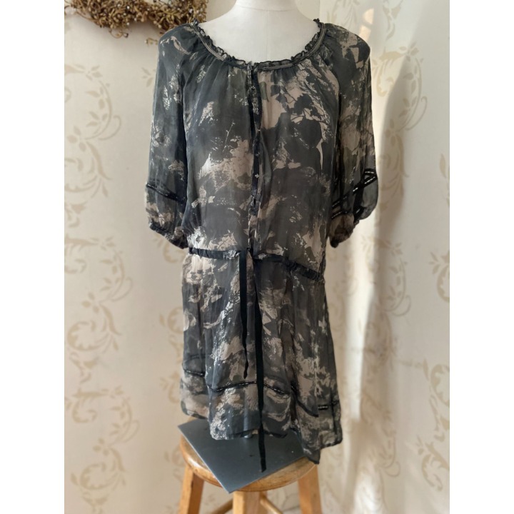 Ladies Small Da Nang 100% Silk Swim cover/Dress
