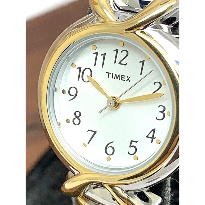 Timex Women's Watch T21854 Quartz Two Tone Stainless Steel Expansion Band 25mm