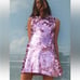 ZARA pink large Sequins mini dress size small