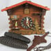 VINTAGE cuckoo clock GERMANY Black Forest 1970's GM ANGEM chalet