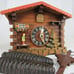 VINTAGE cuckoo clock GERMANY Black Forest 1970's GM ANGEM chalet