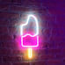 White & Pink IceCream Popsicle‘ Wall Sign
