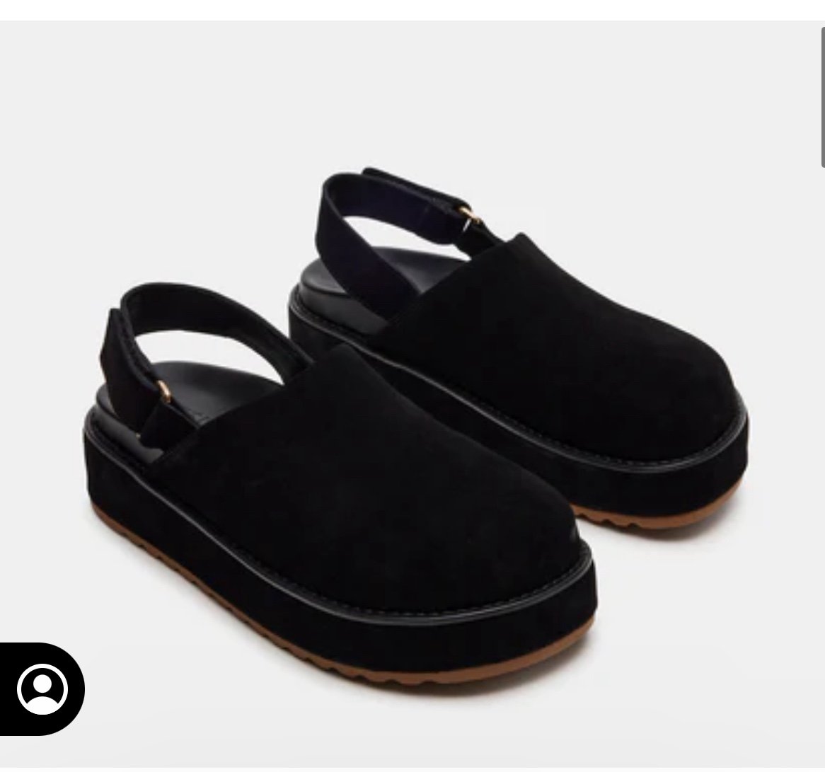 Steve Madden Mellow Suede Clogs in Black