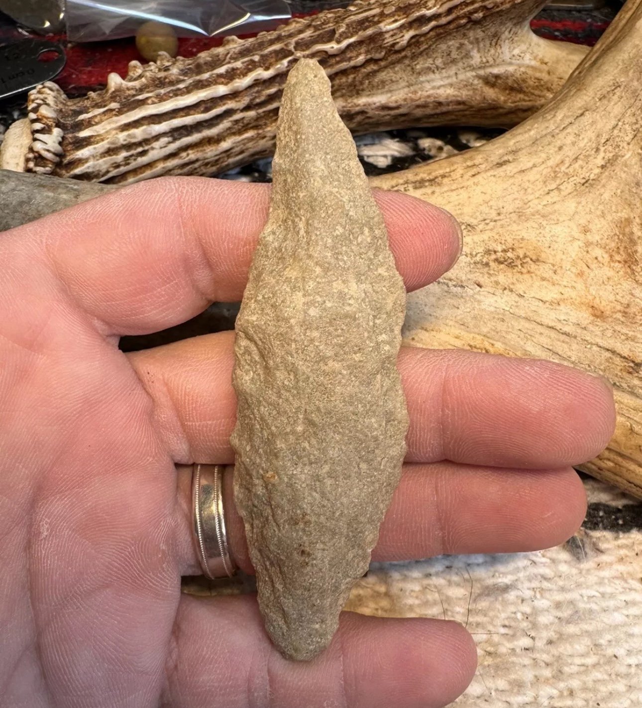 Large Archsic Period Quartzite Blade Found In Albemarle County Virginia. CP1