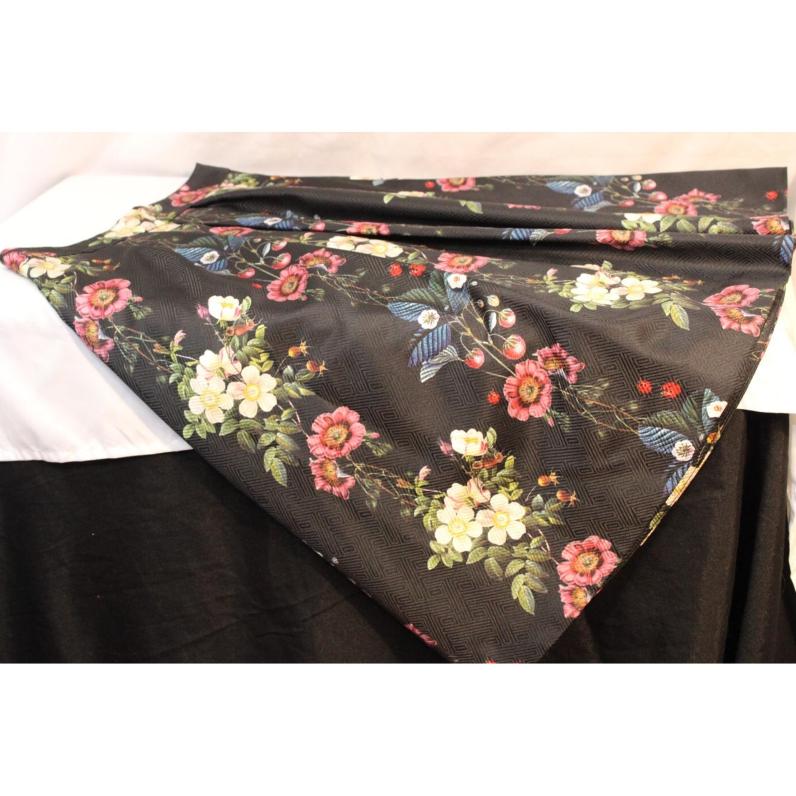 Ted Baker London Flowtii Oil Painting Full Skirt Pleats Hip Pockets Size 0/2