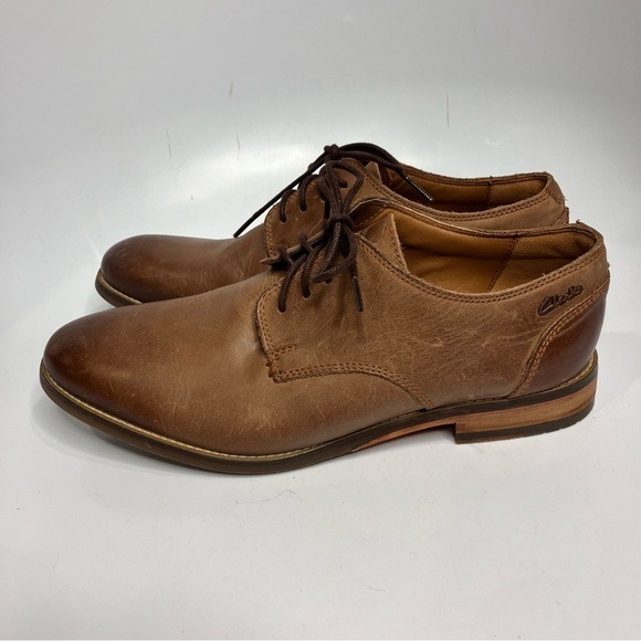 Clarks Exton Walk Casual leather Oxford shoes size 8.5 men’s
