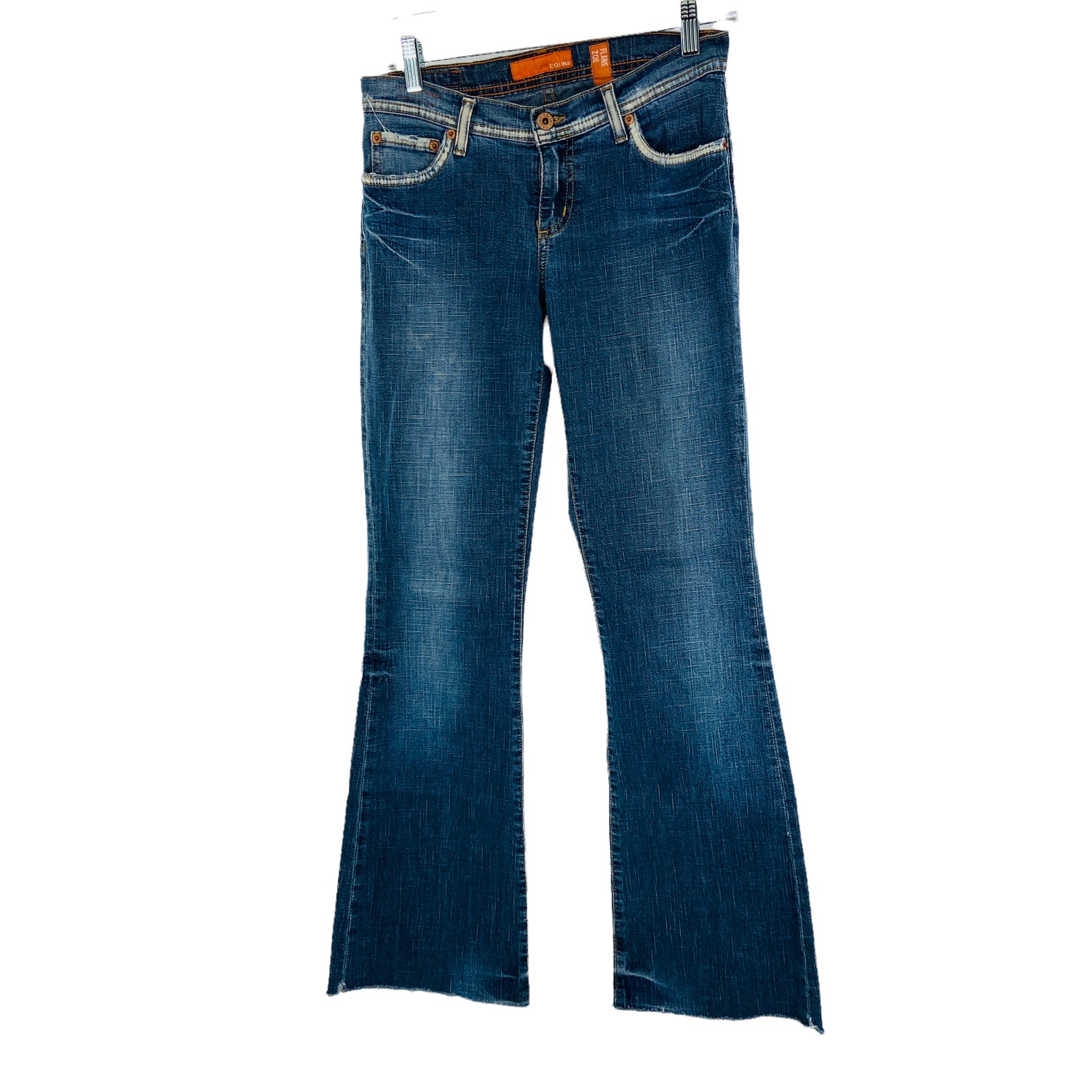 COLLINS Flare Zoe 760 Stretch Low Rise Blue Denim Jeans Size 27