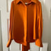 Equipment Orange Silk Blouse