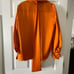 Equipment Orange Silk Blouse