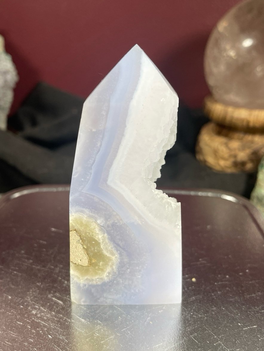 Blue Lace Agate Tower
