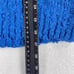 Vintage PERSPECTIVE Womens XXL Plus Blue Sweater Boucle Popcorn Knit Top Button