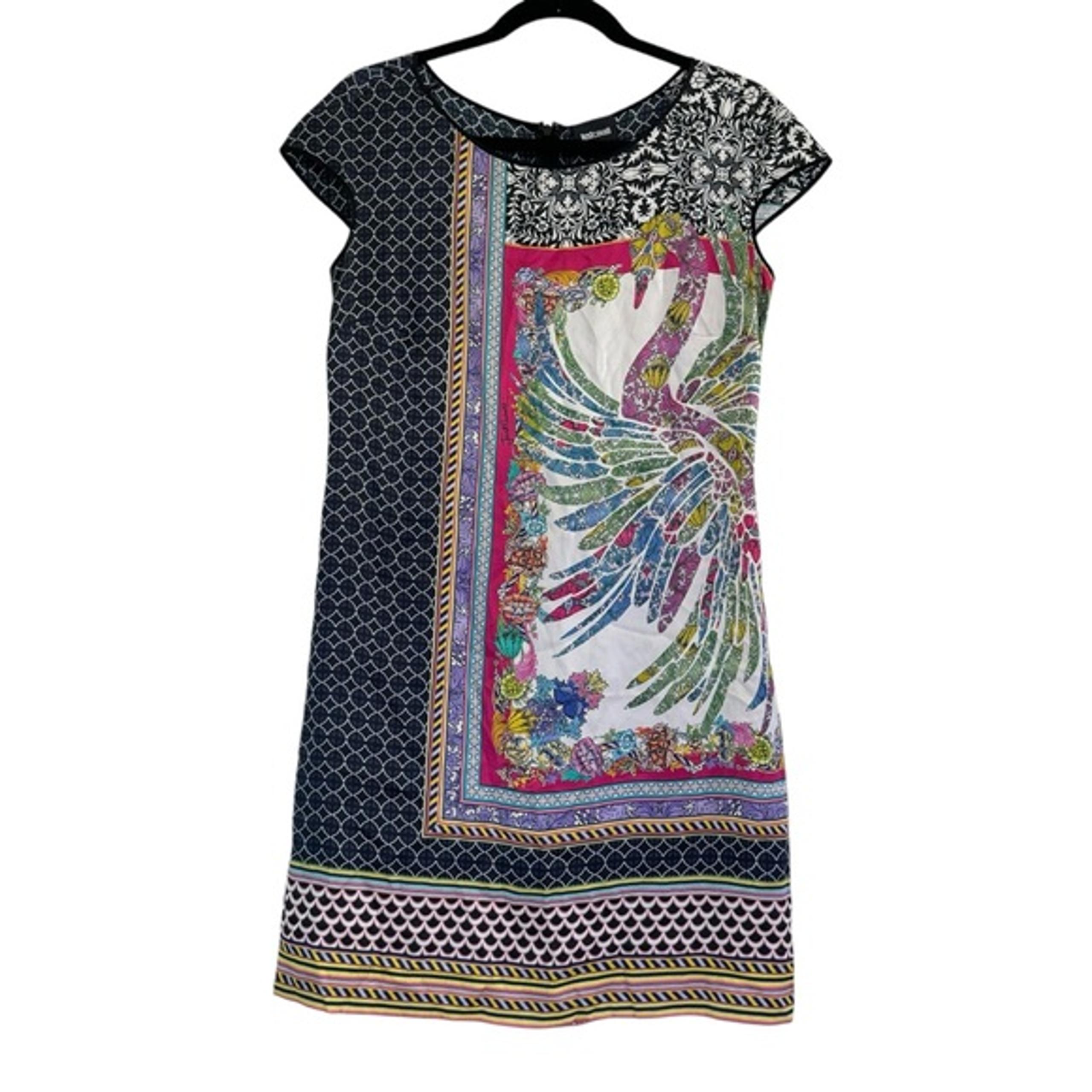 JustCavalii 100% Silk Womens Bandana Print Mini Dress Size 42 (US 6)