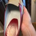 Tod’s cream and red mules size 8.5