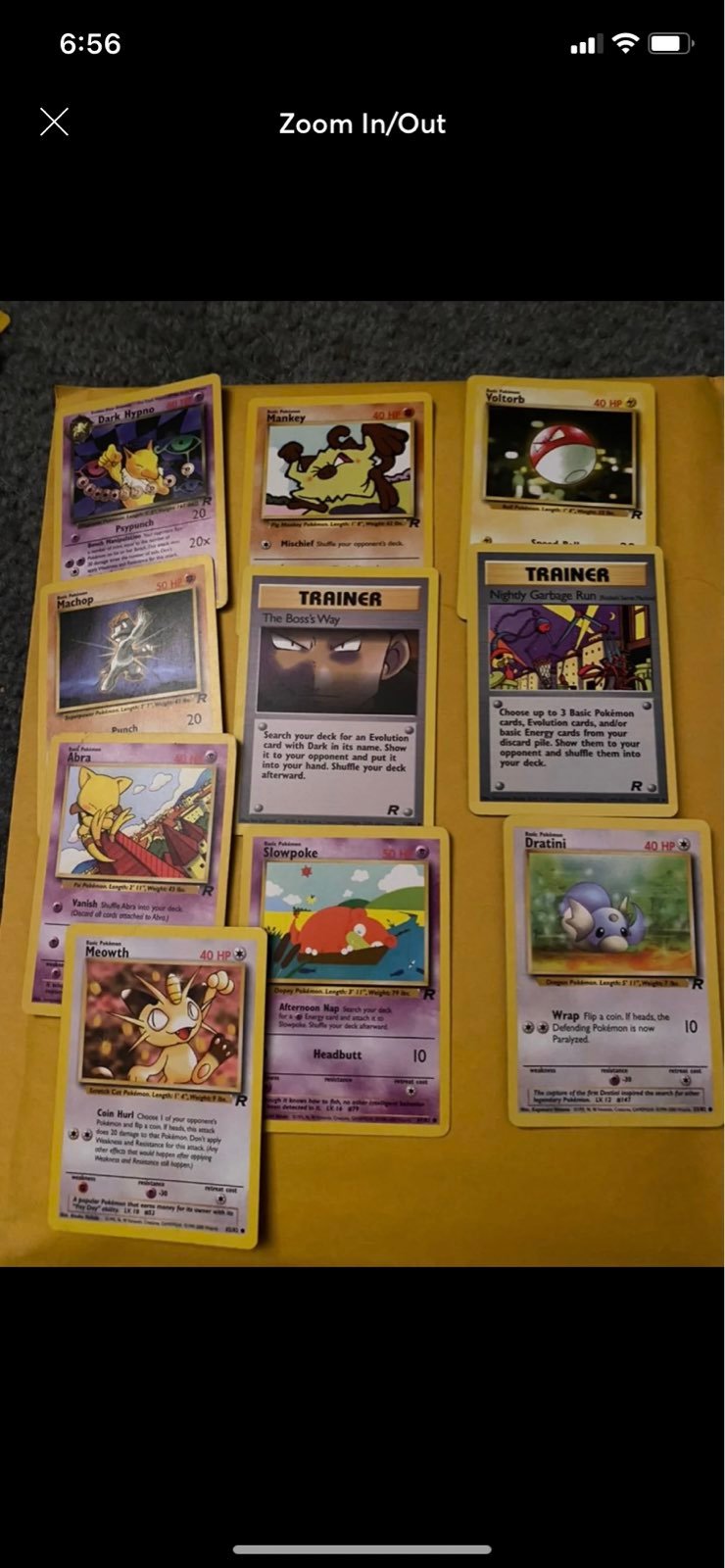 Team Rocket Pokemon Card Lot
