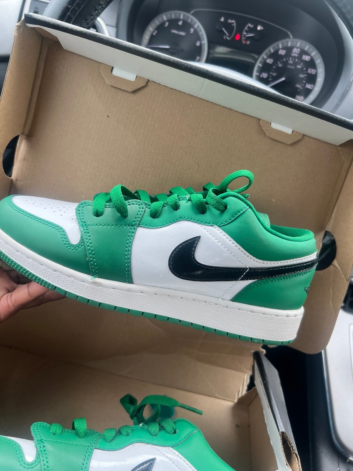 Air jordan 1 low pine green