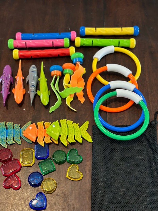 Jasonwell Pool Diving Toys Games - 31 PCS Swimming Pool Toys for Kids Teens