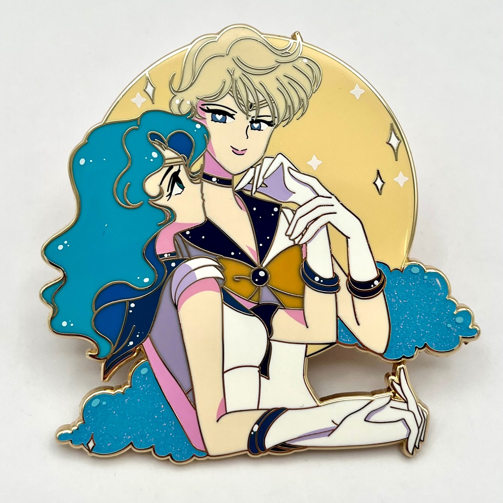 Sailor Moon Neptune Uranus Enamel Pin Brooch Badge Anime Manga Love Pretty Girl