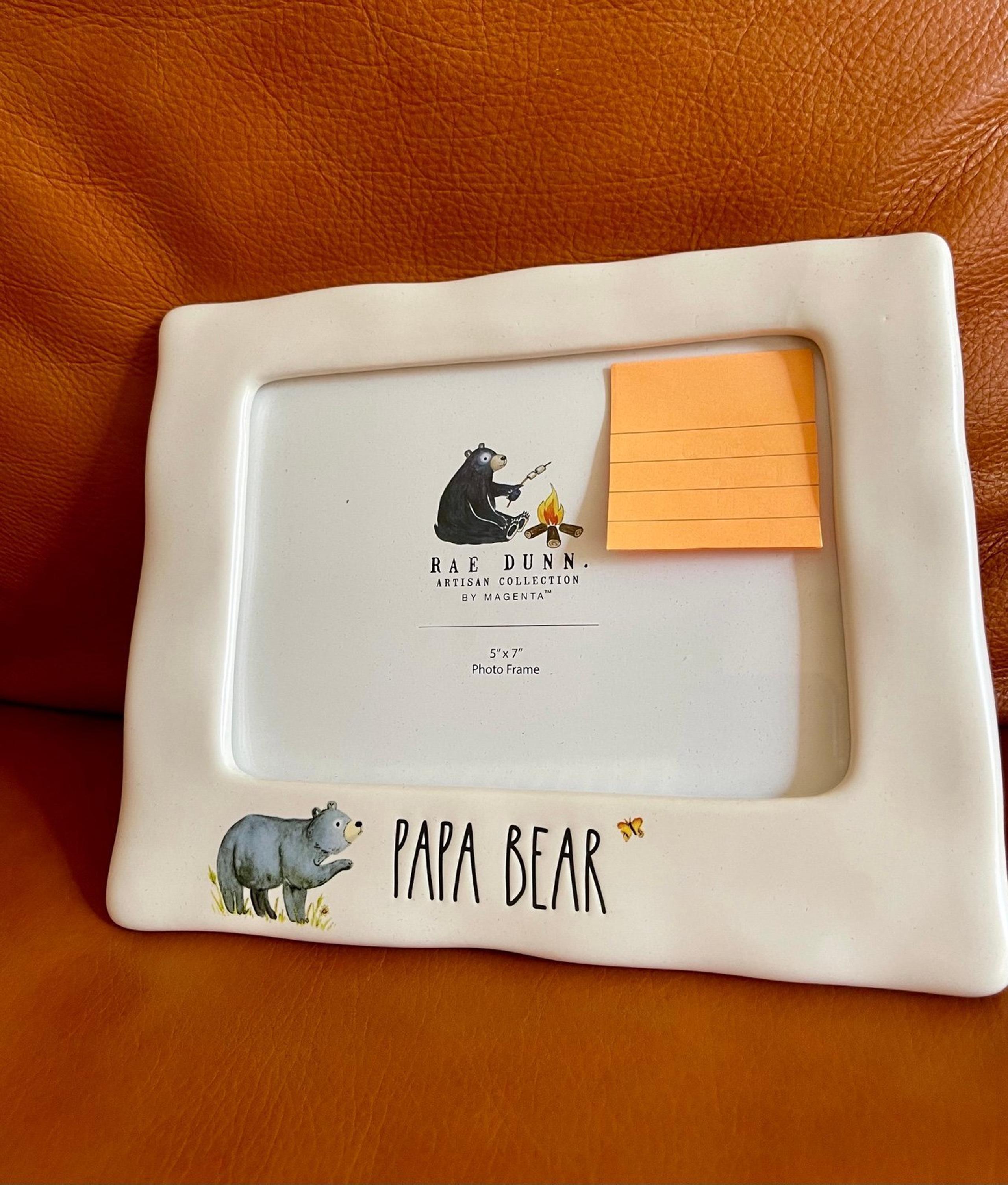 RAE DUNN Papa Bear Picture Frame