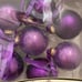 Set Of 12 Vintage KREBS Elegant Glass Purple 2.5” Glass Ball Christmas Ornament