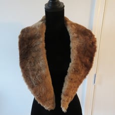 Genuine Brown Sheared Beaver Collar