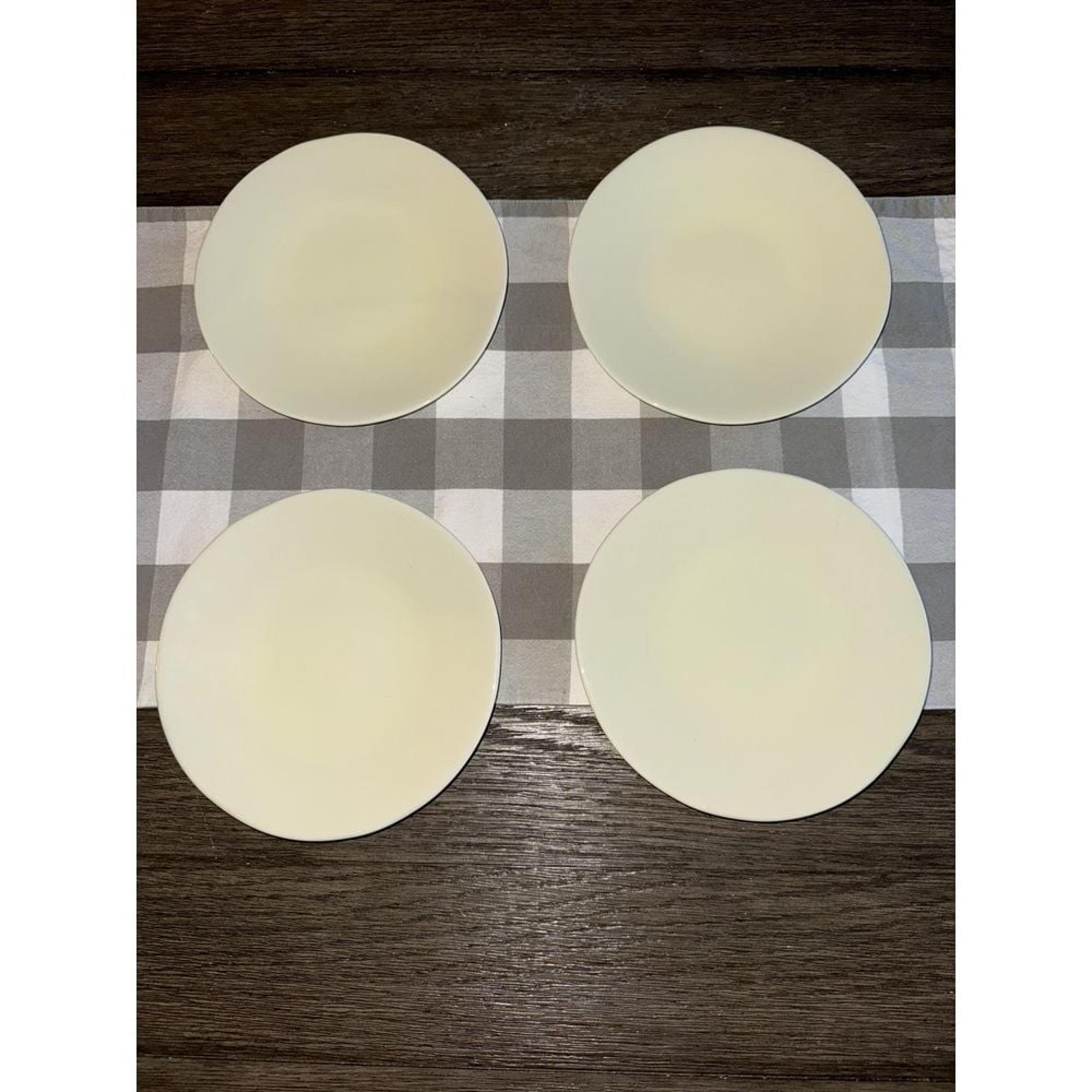 1831 Gorham Barela 10.5 Dinner Plate Classically Modern Bone ChinaCream Set  4