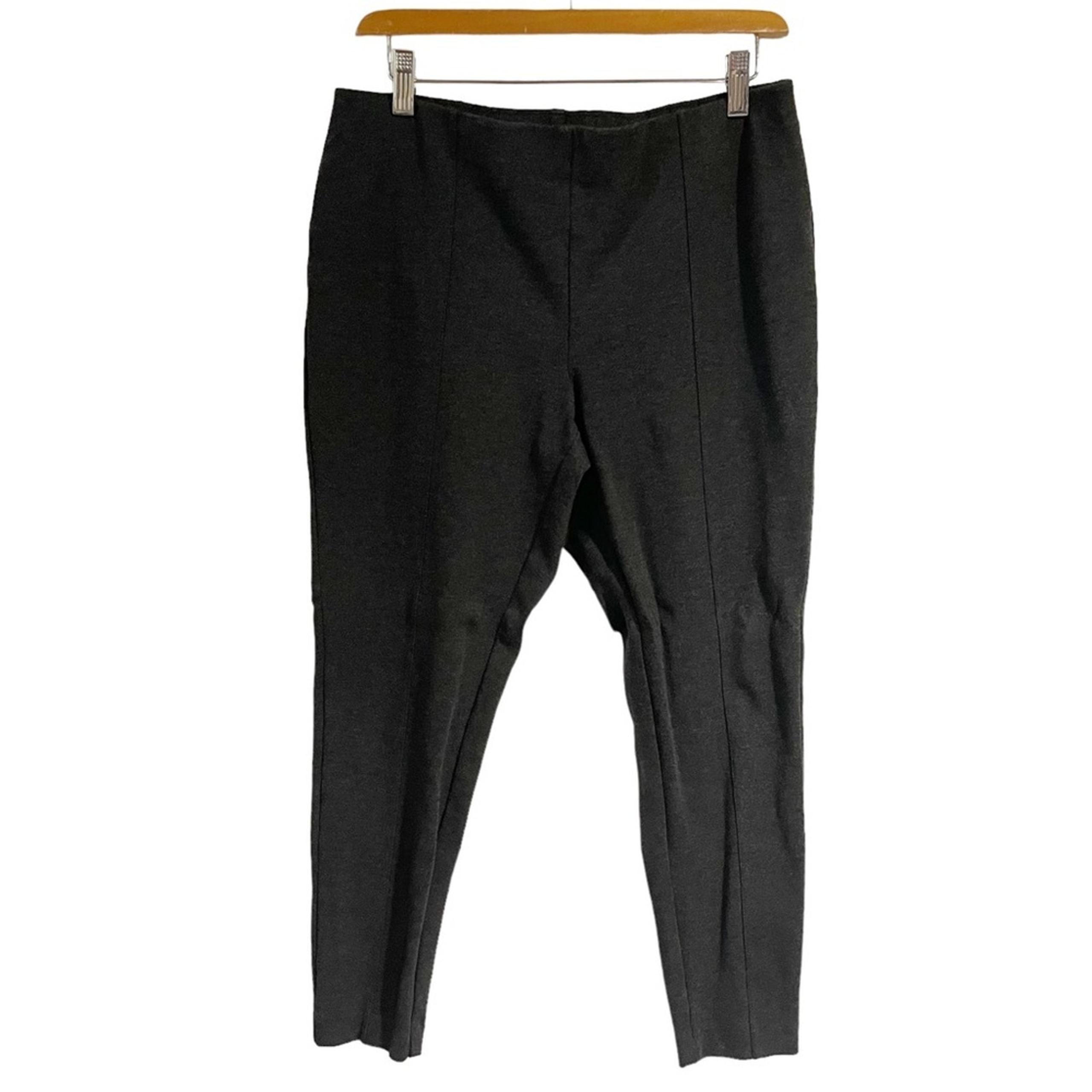 J Jill Ponte Leggings women Size medium petite charcoal gray cropped - J. Jill