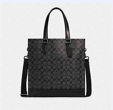 NWT COACH GRAHAM STRUCTURED TOTE IN SIGNATURE CANVAS (COACH C3232)