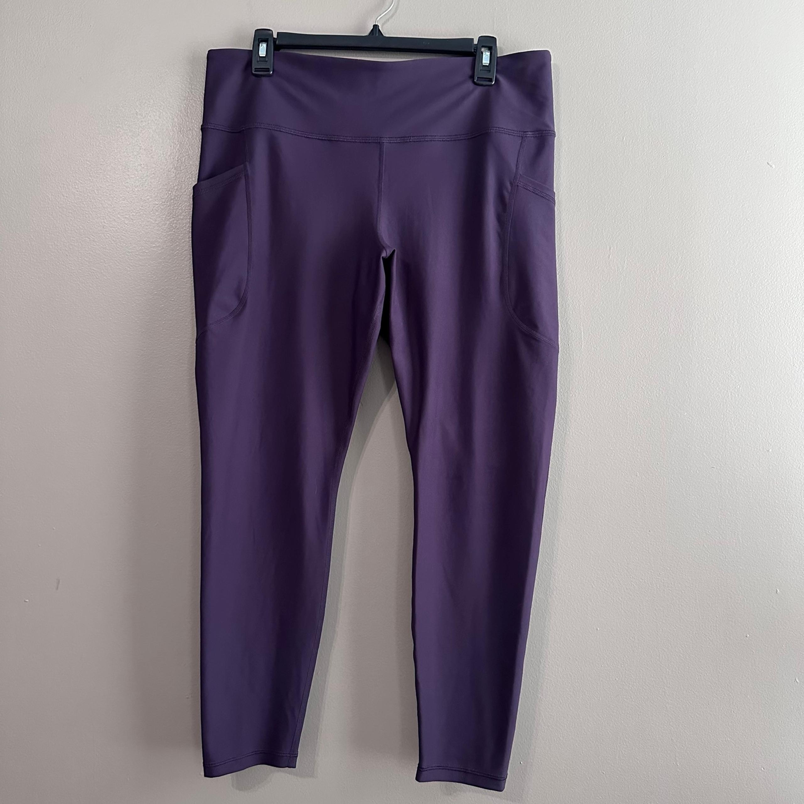 Old Navy Active Powersoft Purple High Rise Go-Dry Athletic Leggings Womens XL