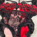 Sexy Red Lace Teddy with Black Lace Overlay Lingerie