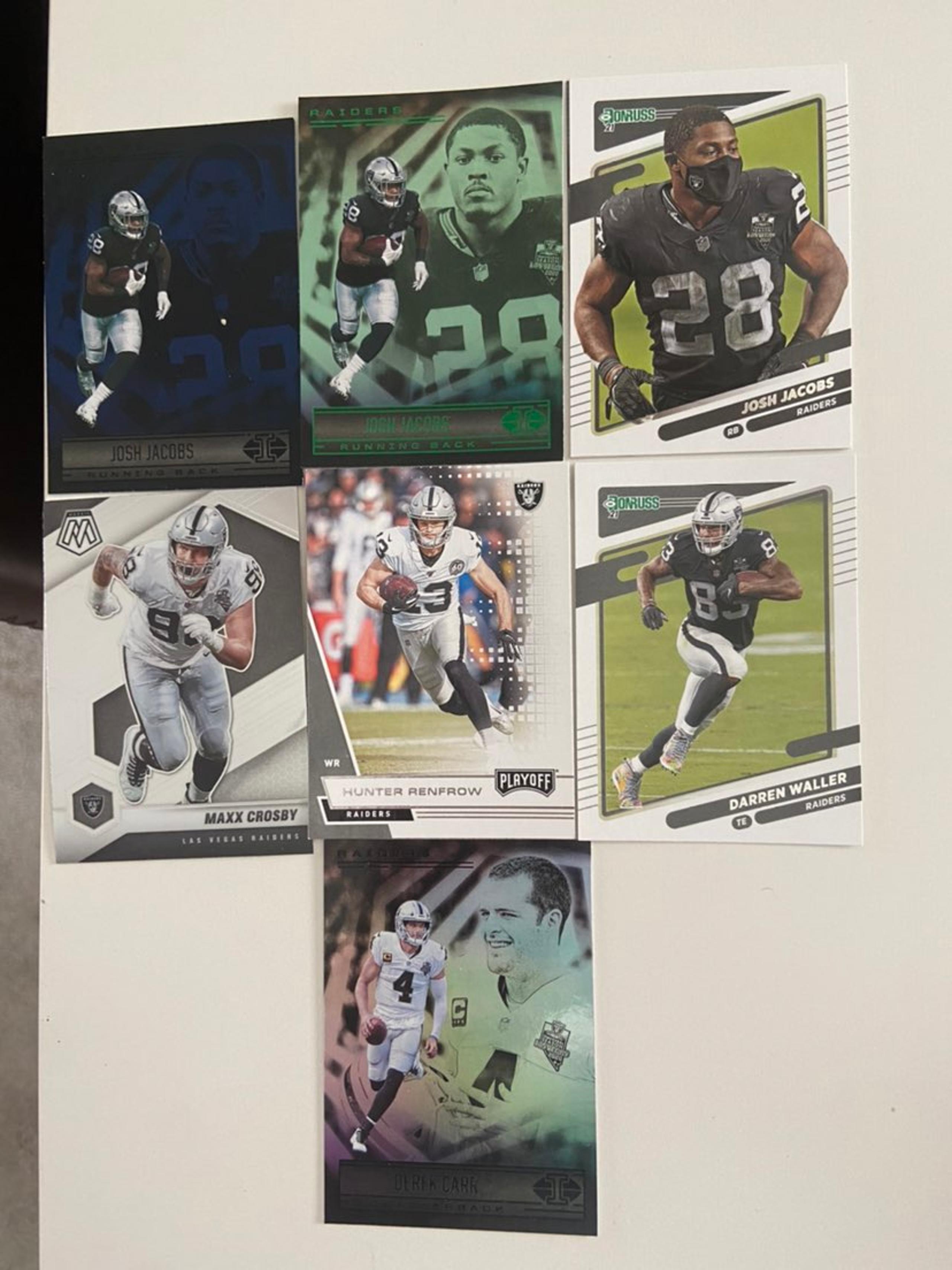 Las Vegas Raiders NFL Card Lot