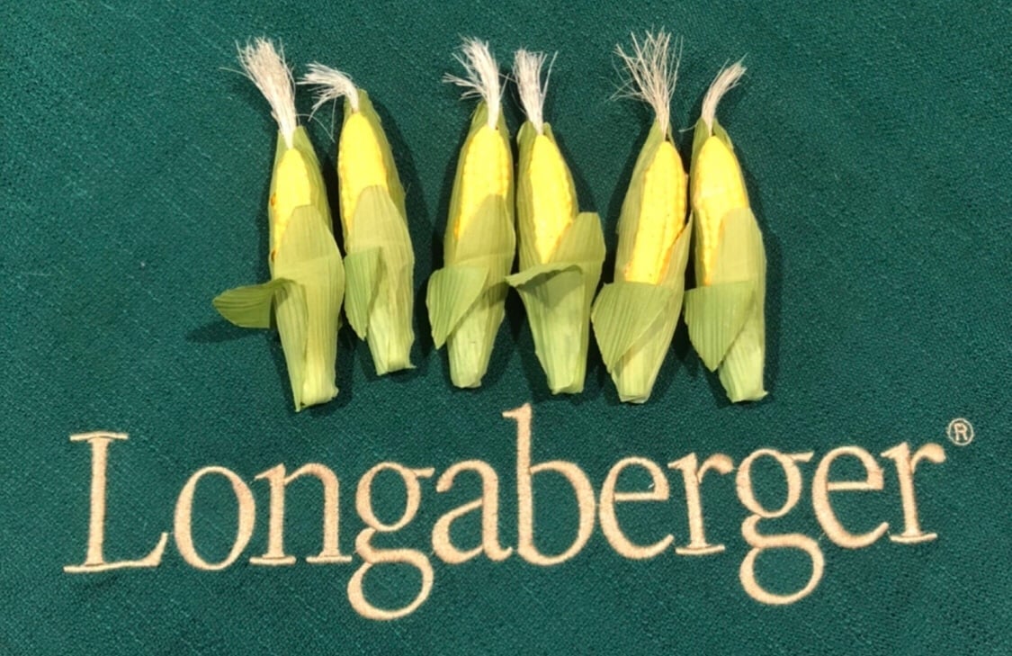 Vintage Longaberger 2002 JW Collection Miniature Corn Basket With