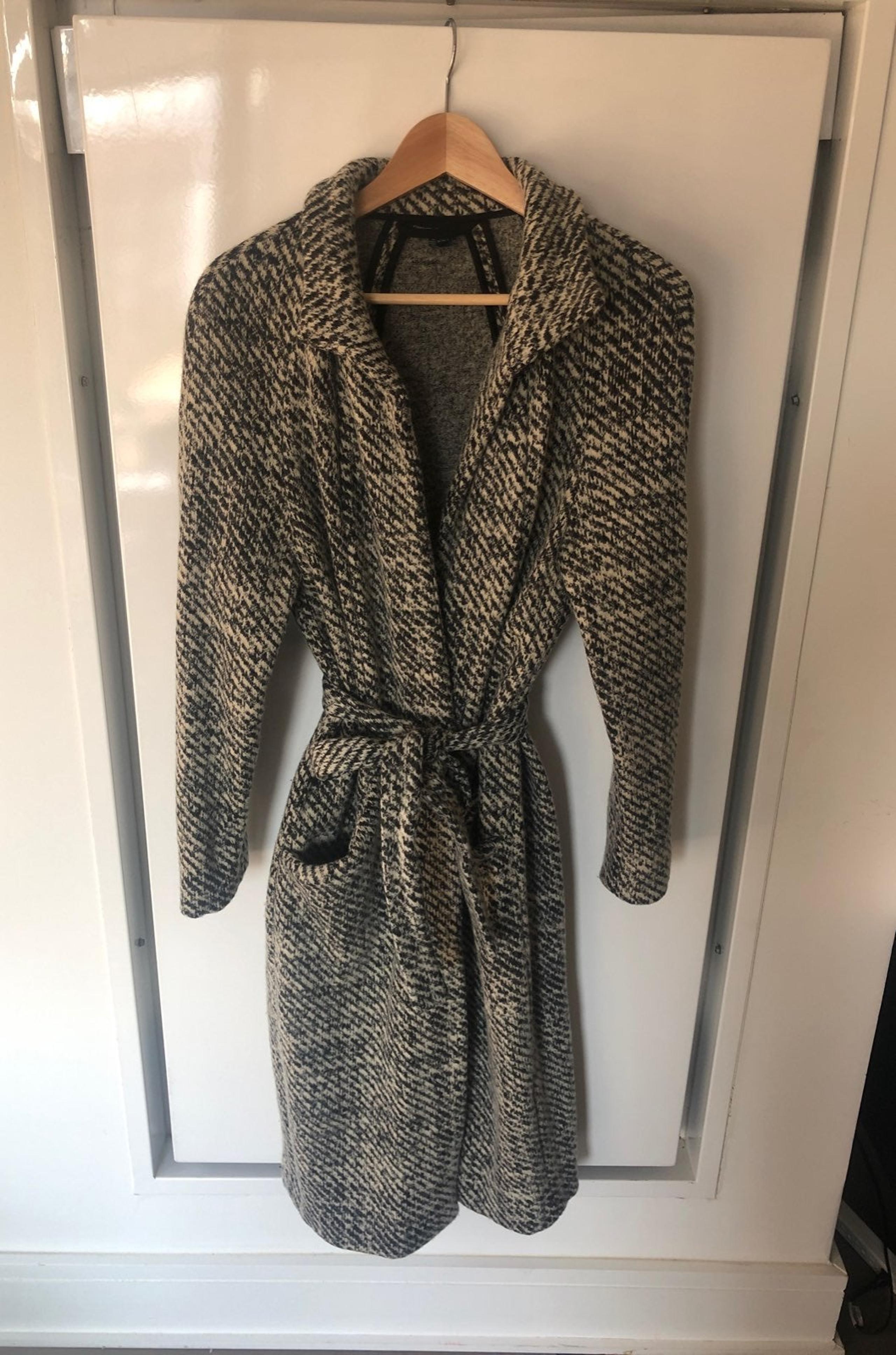 french connection oversized wool coat wi