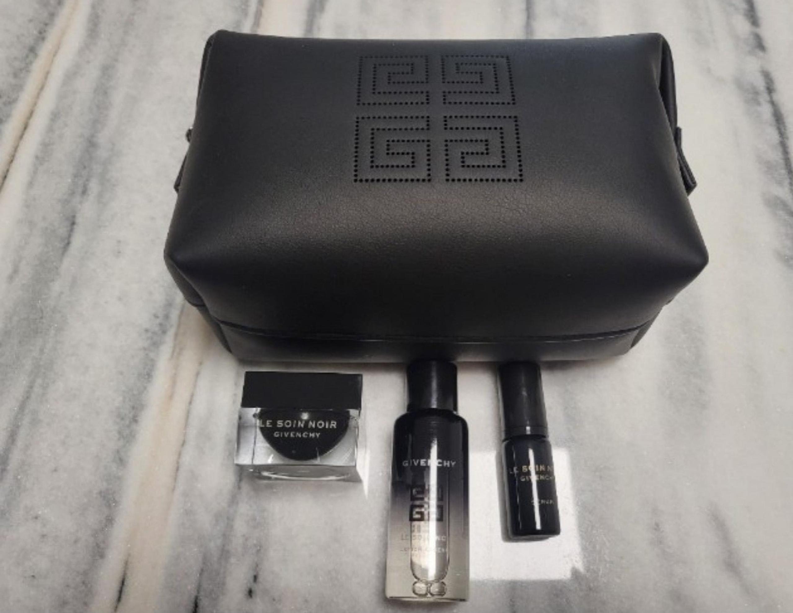 Givenchy Black Cosmetics Bag Includes Deluxe Le Soir Noir