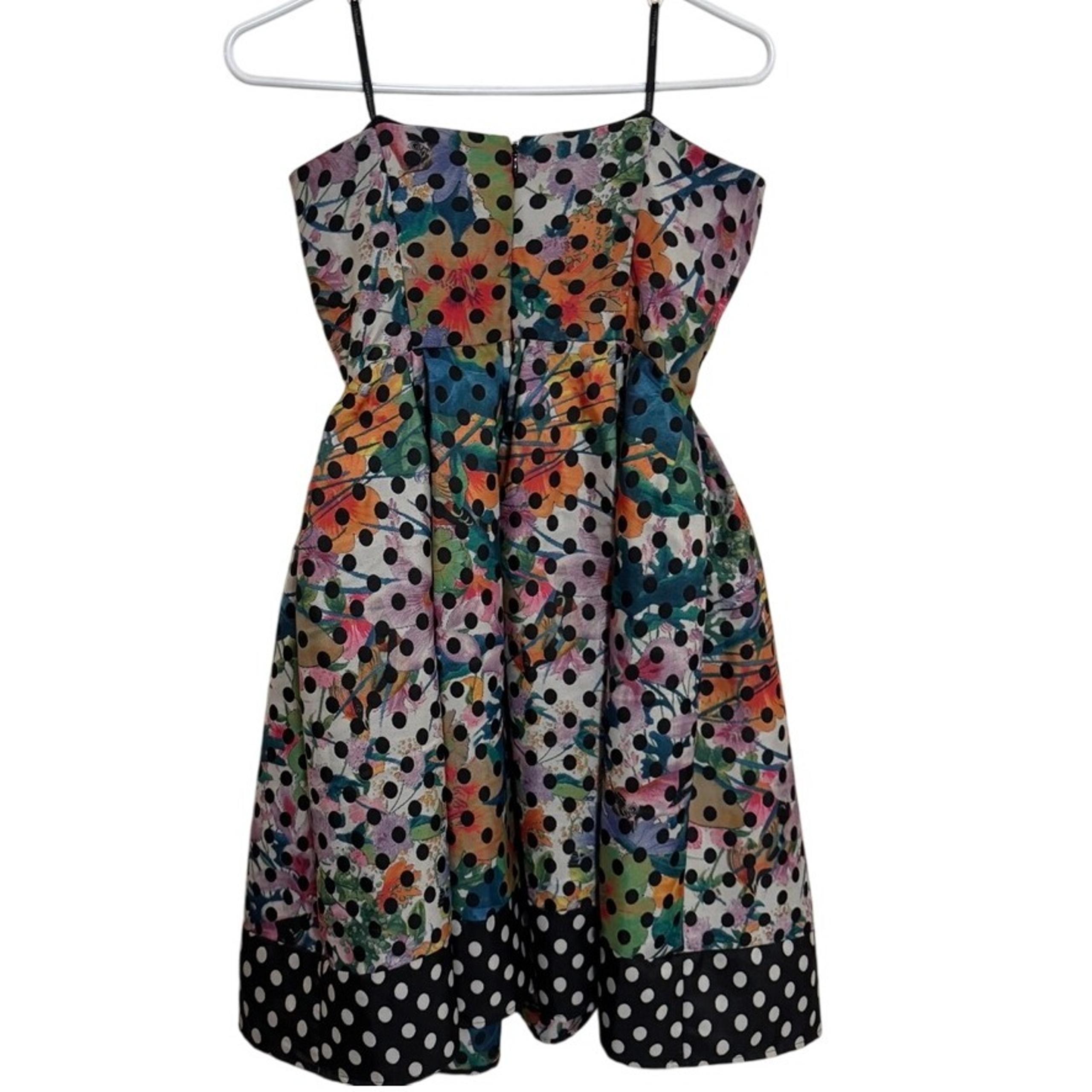 Anthropologie Corey Lynn Calter Lavander Strapless Dress Size 4 Pockets floral