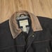 Rare ORVIS Wool Leather Trim Hunting Jacket Distressed Collar Elbow Patches