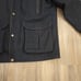 Rare ORVIS Wool Leather Trim Hunting Jacket Distressed Collar Elbow Patches