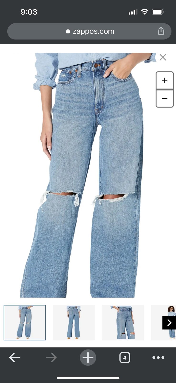 Madewell super wide leg jeans