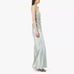 Reformation Anaiis Silk Draped-Neck Maxi Dress in Aquamarine Size 8 NWT