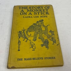 Vintage 1920 The Story of A Monkey on A Stick Laure Lee Hope Hardback Book