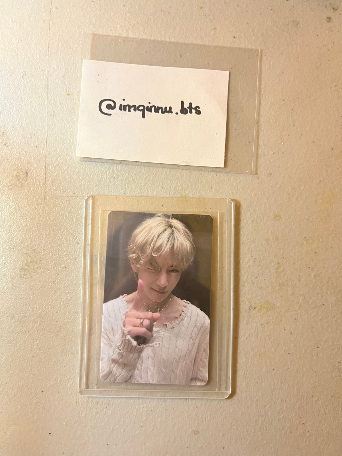 BTS TAEHYUNG V LAYOVER POB PVC PHOTOCARD