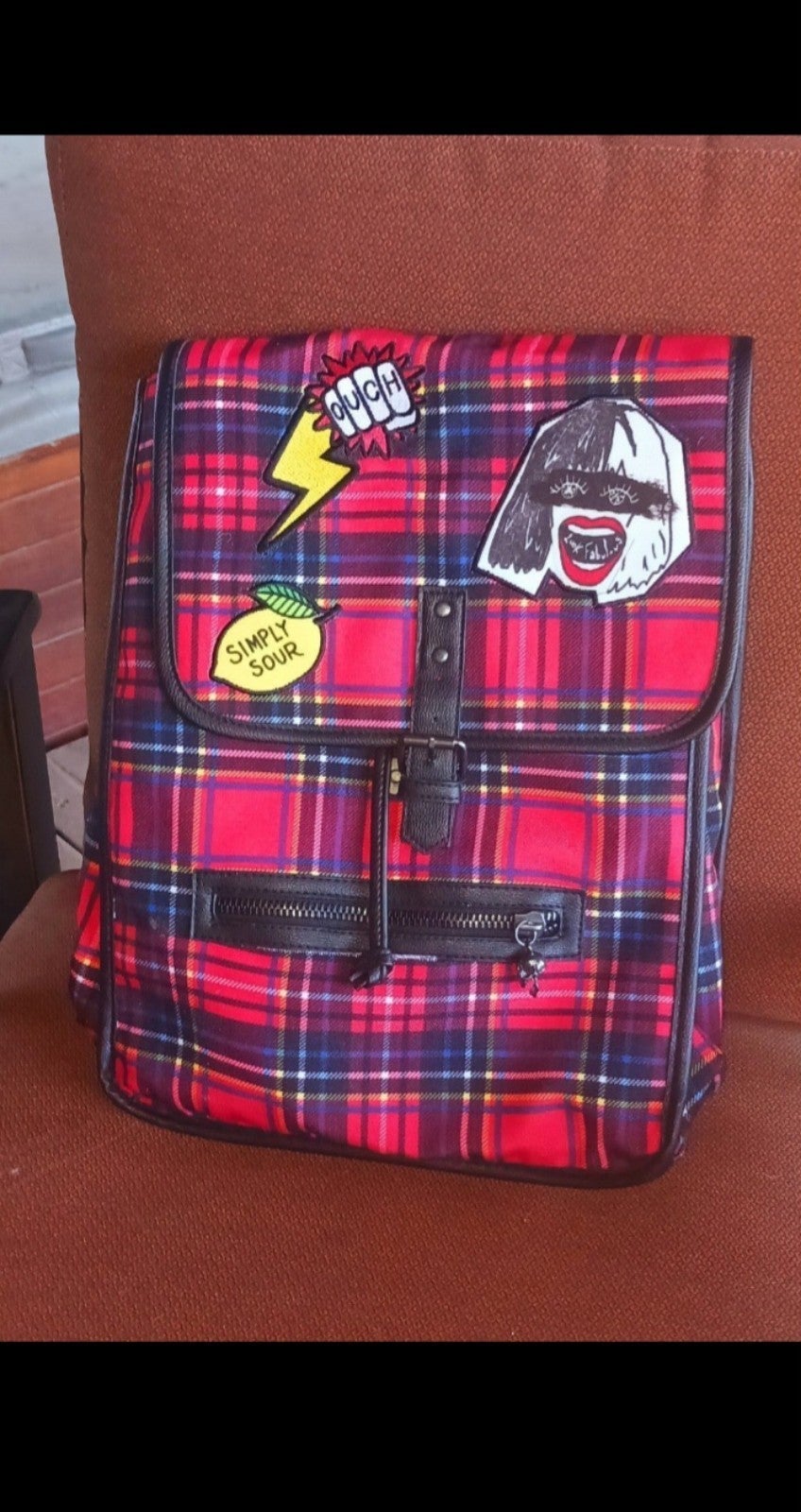 Walt Disney Live Action Plaid Backpack 101 Dalmatians Cruella Walt Disney Live Action Plaid Backpack 101 Dalmatians Cruella