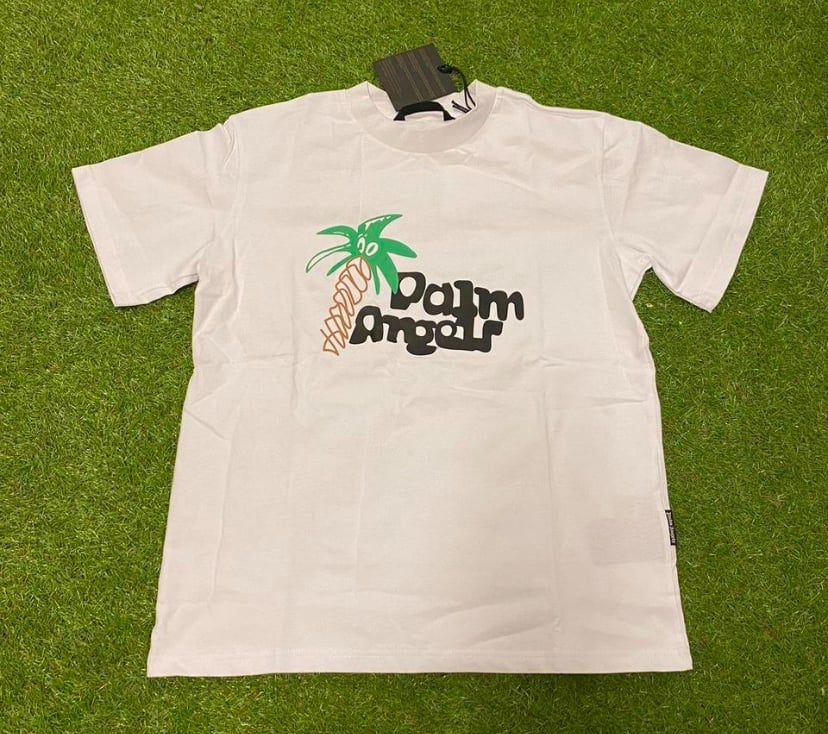 Palm Angels White Palm Tree Graphic T-Shirt - Multiple Sizes - Brand New
