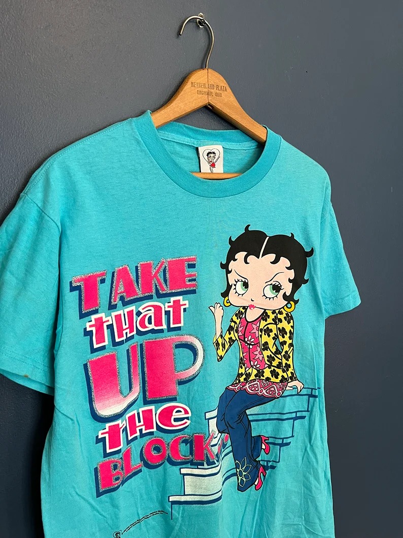 Vintage 90’s Betty Boop “Take That Up The Block” Tee Size Medium