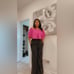 Sparkly wide leg pants